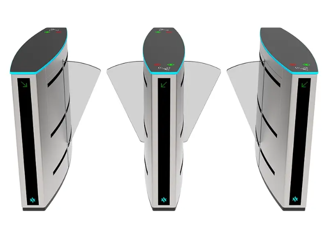 JT313 SkyLine Flap Barrier Turnstile Flap Barrier Turnstile ABU DHABI Turnstile Gate With Card Reader