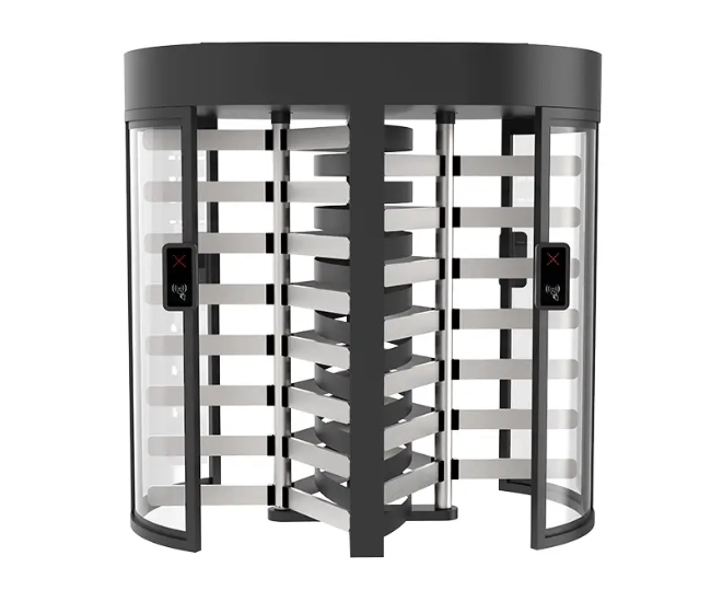 Dual Lane Glass Full Height Turnstile JT511