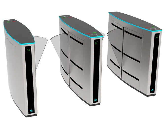 JT313 SkyLine Flap Barrier Turnstile Flap Barrier Turnstile ABU DHABI Turnstile Gate With Card Reader