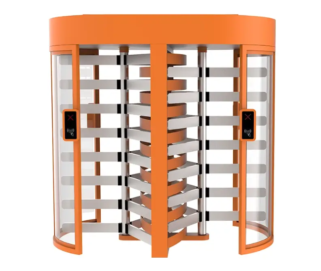 Dual Lane Glass Full Height Turnstile JT511