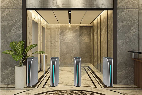 Flap Barrier Turnstile Scene rendering Flap Barrier Turnstile Scene rendering