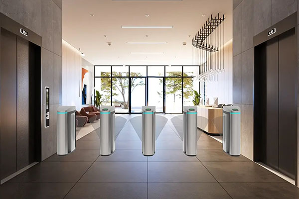 Flap Barrier Turnstile Scene rendering Flap Barrier Turnstile Scene rendering