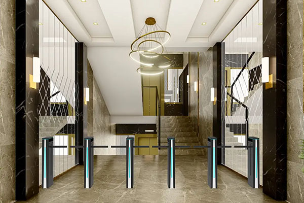 Drop arm turnstile Scene rendering Drop arm turnstile Scene rendering
